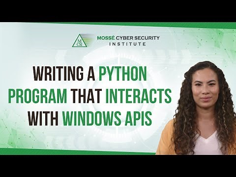 Writing a Python program that interacts with Windows APIs
