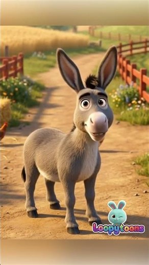 🇬🇧 Silly Donkey Hee Haw | Can You Say Hee-Haw? 🐴 #Shorts #Donkey #Funny #Kids