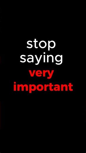Stop Saying "very important" ❌ Say This Instead! #shorts