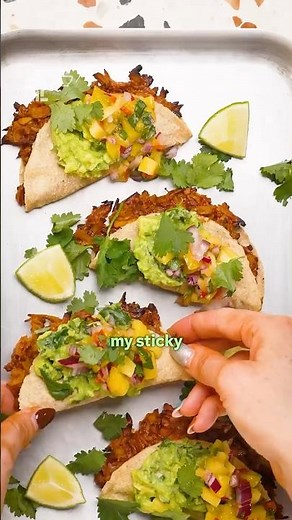 BBQ Shredded Tofu Tacos | #veganfood #tofurecipe #mexicanfood #tacos #bbqfood