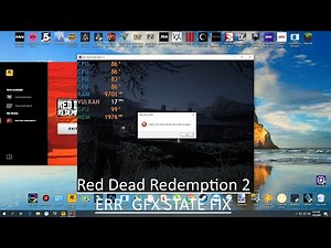 How to fix ERR GFX STATE in Red Dead Redemption 2