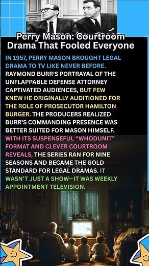 Perry Mason Courtroom Drama That Fooled Everyone #PerryMason #1950sTelevision #TVHistory