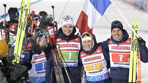 DIRECT. Biathlon (Östersund): les Bleus s'imposent sur le relais mixte devant la Norvège et l'Italie