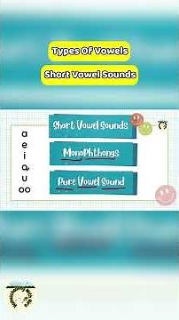 Short Vowel Sounds in English | Phonics Lesson
