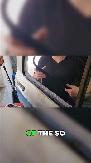 Installing a new window seal on my truck!