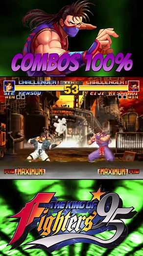 Eiji combos 100% kof 95 #videogames #retrogaming #arcade #KOF | Torneos Tío CoX TV