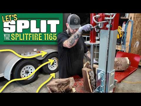 Splitting Firewood with the SPLITFIRE 1165 Vertical Splitter