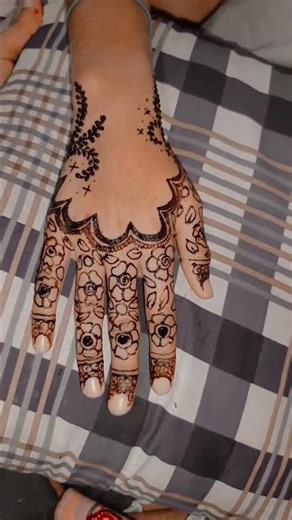 mehndi design simple Arabic|| back side mehndi design simple #mehndi #shorts #viwes10milionplace