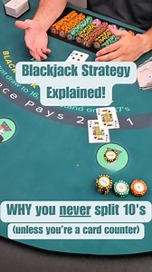39K views · 289 reactions | WHY You Never Split 10s in Blackjack (unless you're a card counter) | Blackjack Apprenticeship | Blackjack Strategy & Card Counting | Facebook