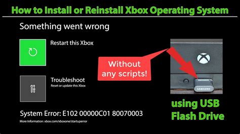 reinstall xbox one operating system