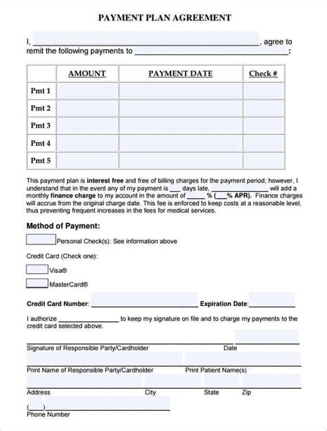 Payment Plans