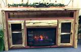 Rustic Oak Electric Fireplace