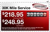 Photos of Toyota Direct Service Coupons