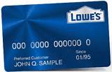 Lowes Store Credit Card Pictures