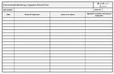 Photos of Equipment Monitoring Form