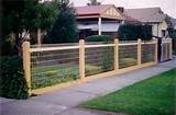Wire And Wood Fence Designs Images