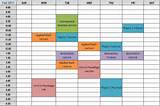 Photos of Online Study Schedule