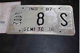 Pictures of Semi Truck License Plate
