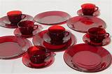 Photos of Red Dinnerware Plates