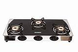 Open Gas Stove Top