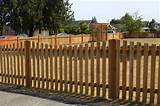 Images of Wood Fence On A Slope