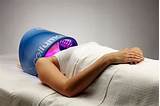Images of Blue Light Facial Therapy