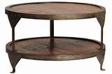 Photos of Round Reclaimed Wood Coffee Table
