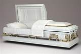 Images of White And Gold Casket