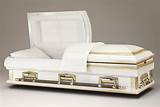 Pictures of White And Gold Casket