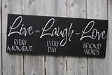 Images of Live Laugh Love Wood Signs
