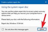 System Recovery Disc Windows 10