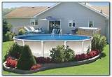 Easy Above Ground Pool Landscaping Images
