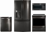 Ge Refrigerator Black Stainless Photos