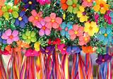 Photos of Paper Flower Party Decorations