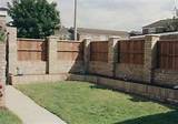 Brick And Wood Fencing Images