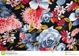 Black Flower Fabric Images
