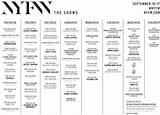 New York Fashion Week Dates