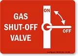 Photos of Gas Valve Shut Off