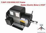 Images of 5hp 1 Phase Baldor Electric Motor