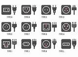 Photos of Different Electrical Plugs Around World