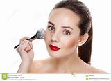 How To Apply Makeup With A Brush Photos