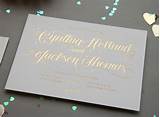 Photos of Gold Foil Printing Invitations