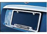 Mini Cooper Front License Plate Frame Photos