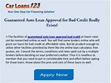How To Apply For A Auto Loan With Bad Credit Images