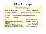 Bill Of Exchange Word Format