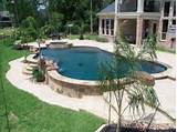 Landscaping Around A Pool With A Slope Images