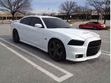 White Charger With White Rims Pictures