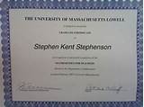 Umass Lowell Graduate Certificate Images
