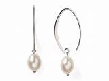 Pictures of Sterling Silver Freshwater Pearl Drop Earrings