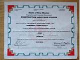 New Mexico Contractors License Pictures
